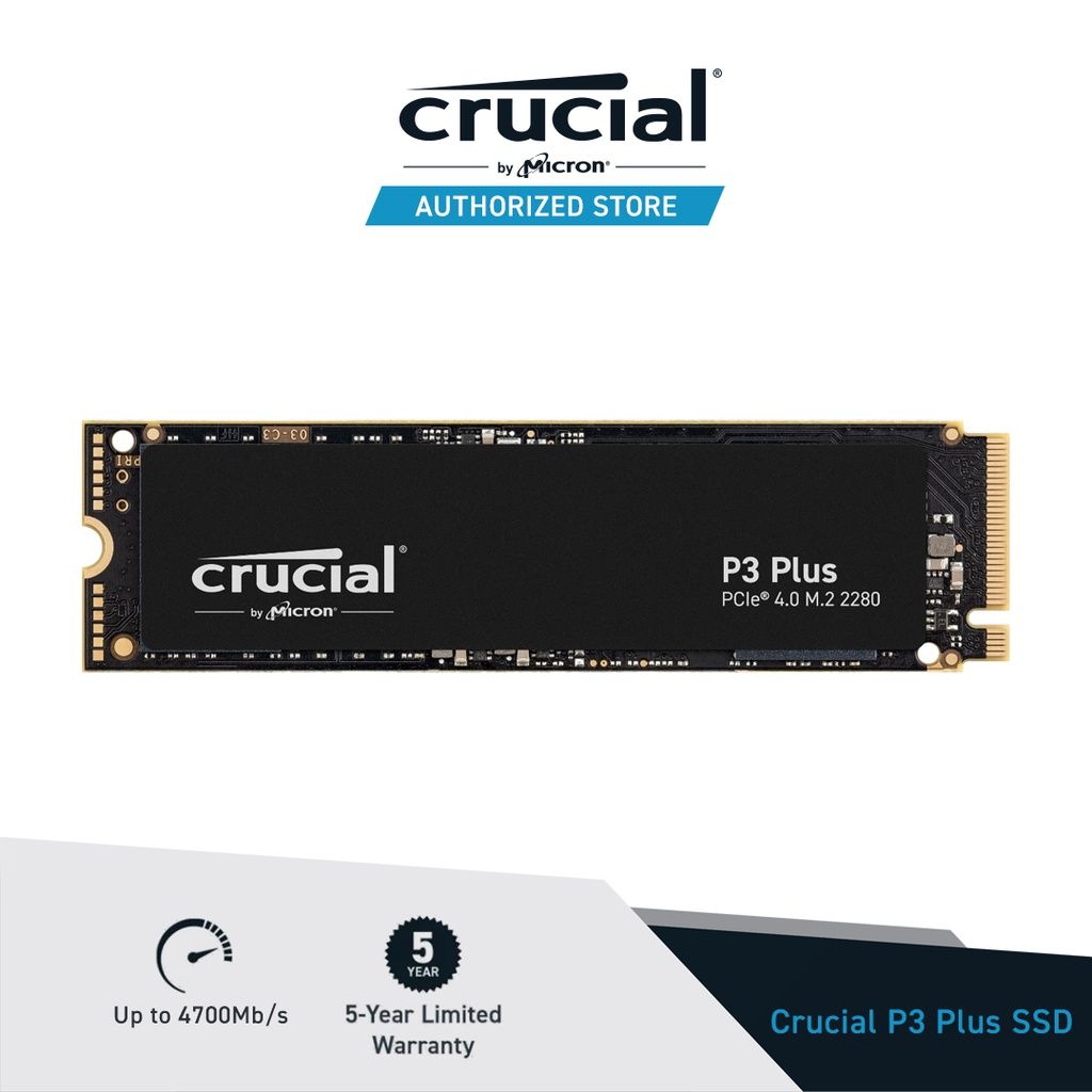 SSD CRUCIAL P3 Plus 500GB NVMe
